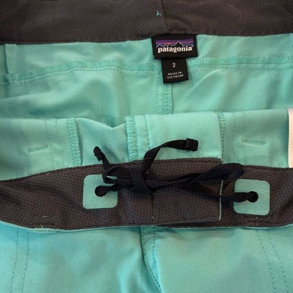 Patagonia women L shorts common threads blue XS/2 - Picture 7 of 10